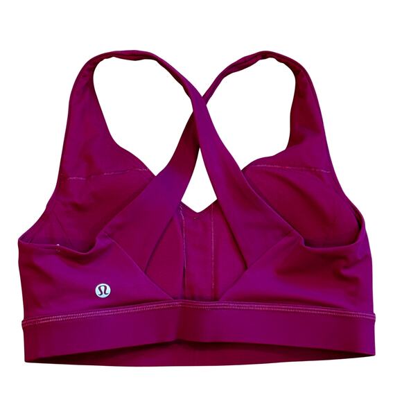 Lululemon Sports Bra Womens 6 Small Pink Envital Medium Support W/Removable Pads - Picture 4 of 7